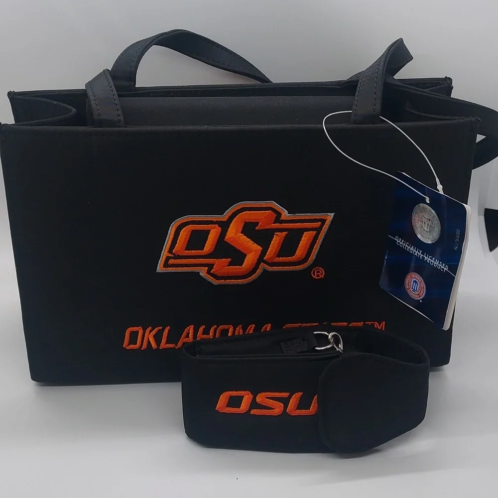 Nwt Vintage Oklahoma State University purse and phone carrier combo.‎